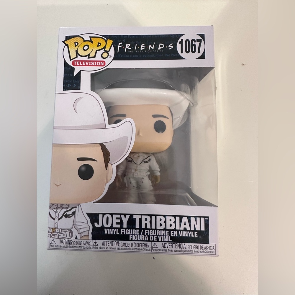 Funko Pop Television: Friends Joey Tribbiani #1067-
Vinyl Figure-w/ box.